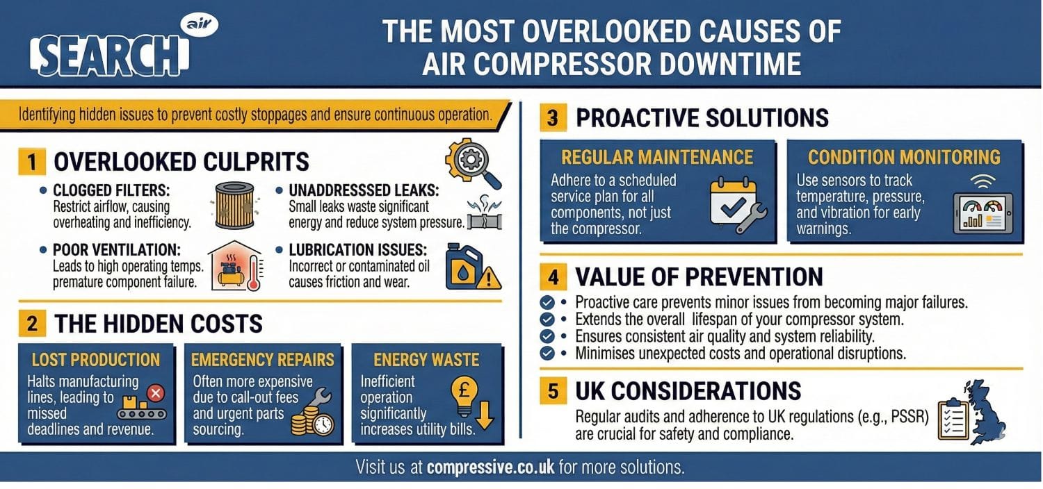 The Most Overlooked Causes of Air Compressor Downtime | William G Search
